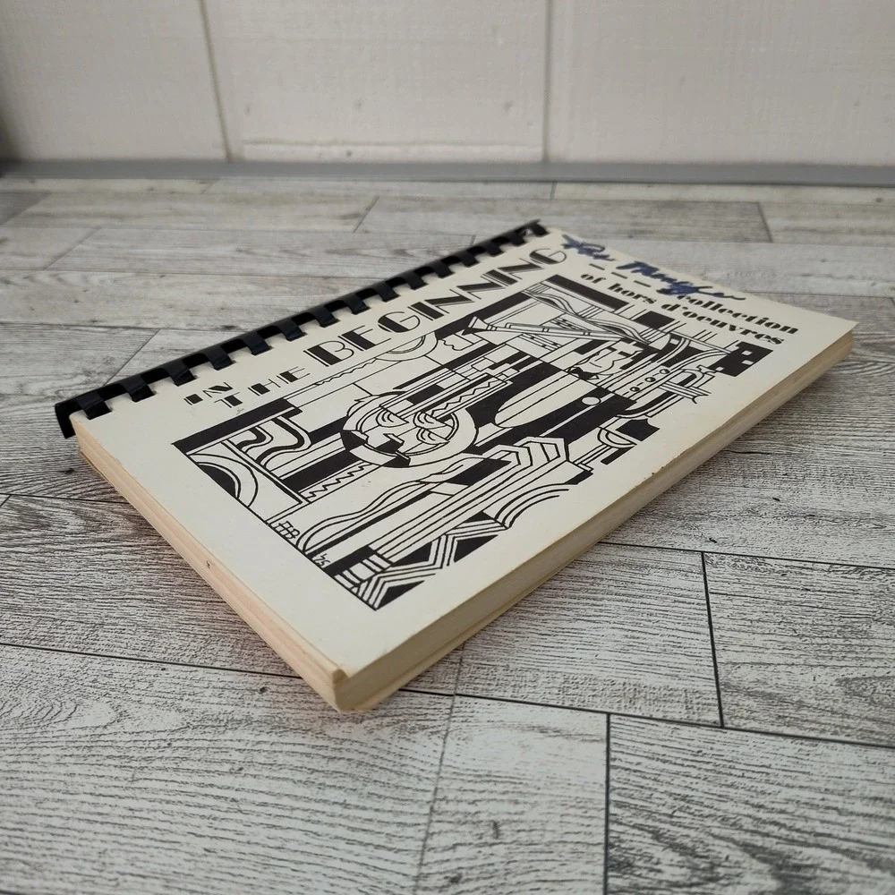 In the Beginning‎ Collection of Hors d'Oeuvres Cookbook 1977 Vtg Spiral Bound
